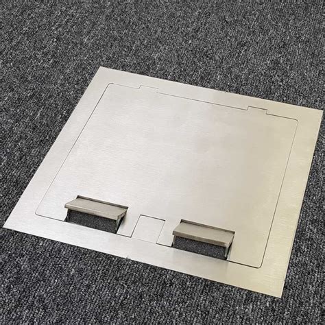 stainless steel flush floor box|Recessed and Flush Receptacle Boxes In.